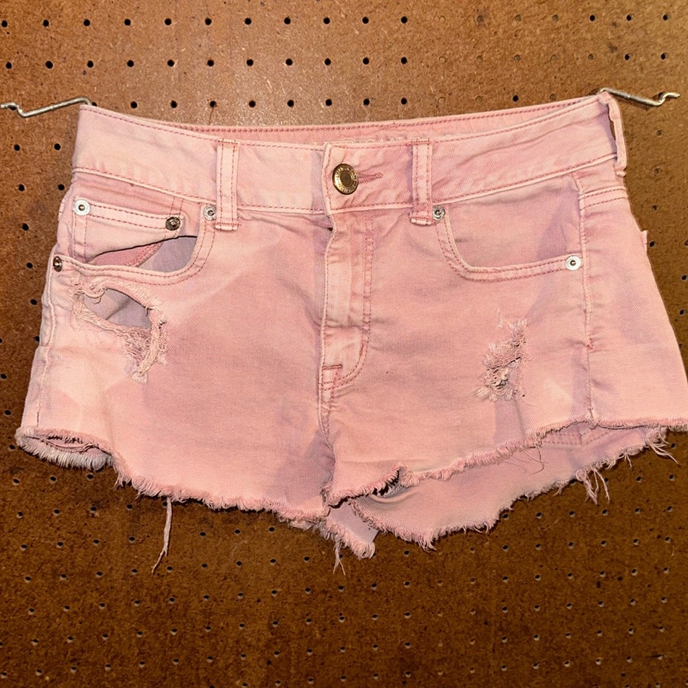 Pink Jean shorts